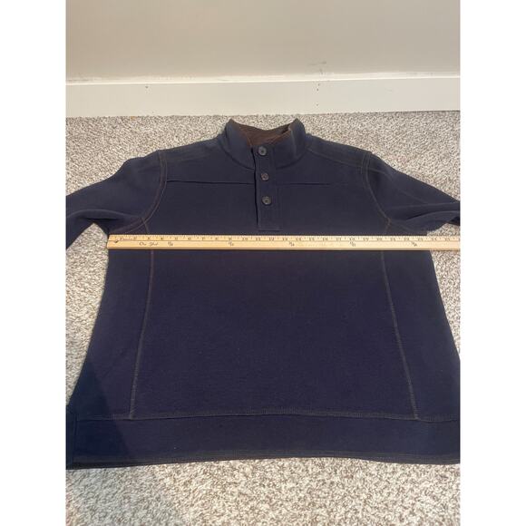 Carbon 2 Cobalt Men’s Pullover Sweater Corduroy Trim Sz XL Cotton Blend Blue - Picture 5 of 7